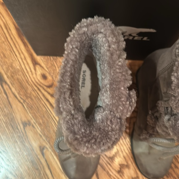 Sorel Joan of Arctic Wedge 11 Shearling Quarry SZ 7 - Picture 4 of 11